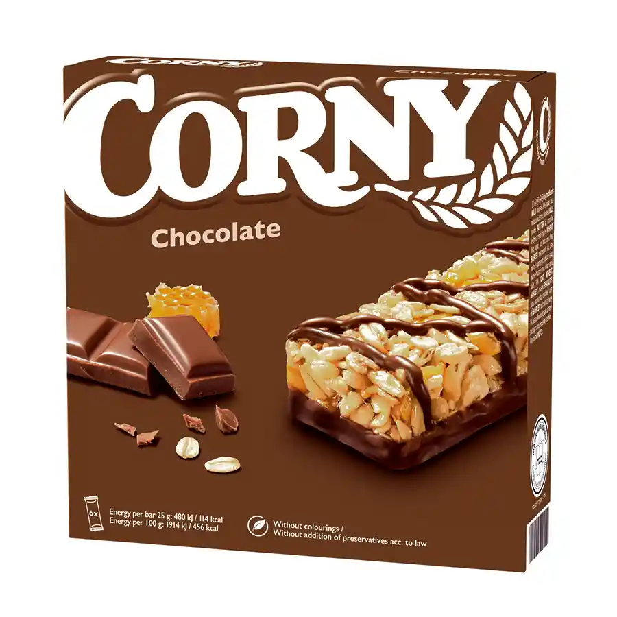 Corny Μπάρες Δημητριακών Σοκολάτα 6x25γρ.