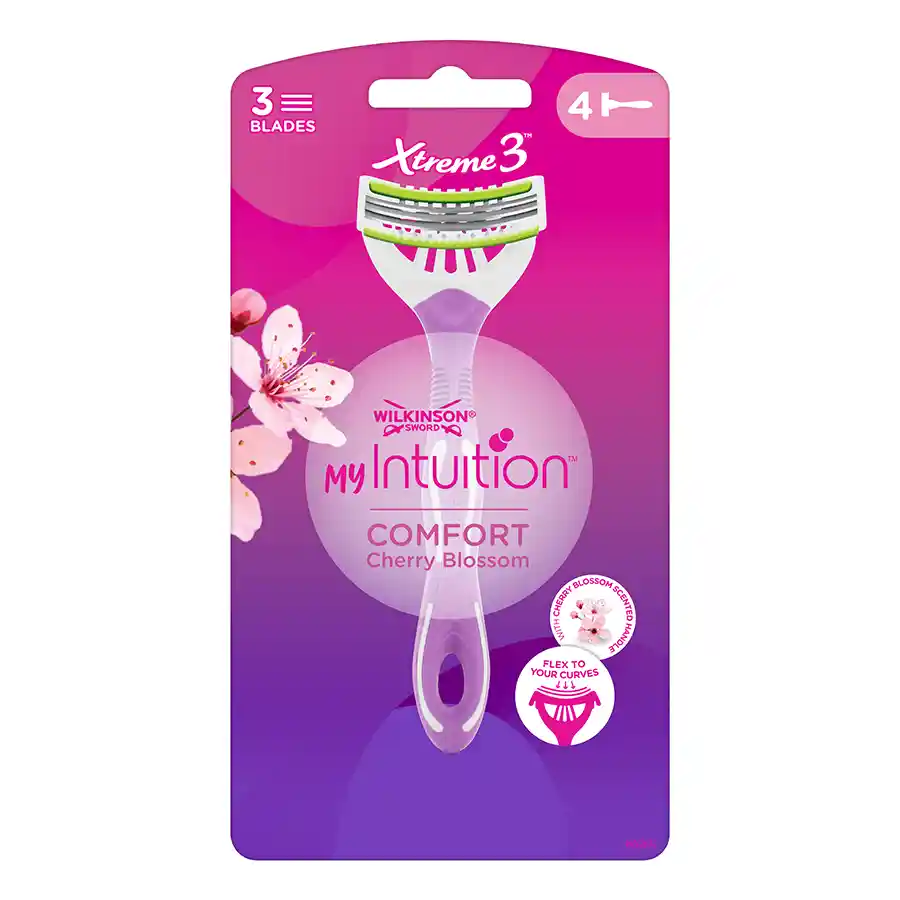 Wilkinson Xtreme Comfort Ξυριστική Μηχανή Cherry Blossom 3Λεπίδων 4τεμ.