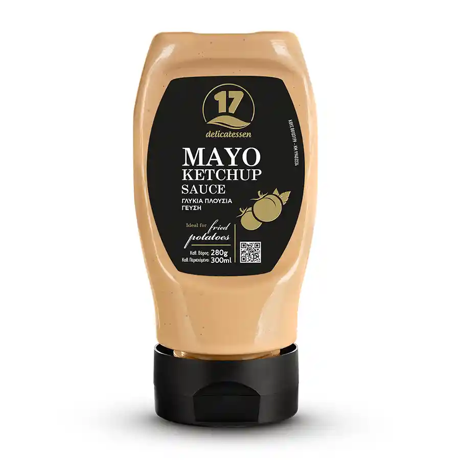 17 Delicatessen Mayo Ketchup Sauce Top Down 300ml.
