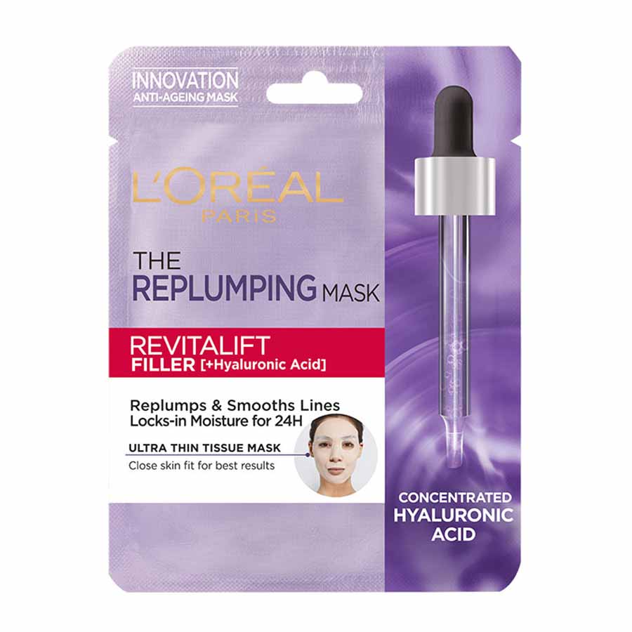 L'oreal Paris Revitalift Filler Υφασμάτινη Μάσκα Προσώπου 30γρ.