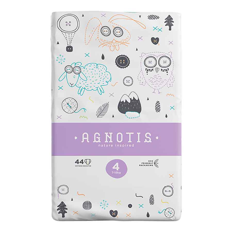 Agnotis Βρεφικές Πάνες Νo4 (7-18kg.) 44τεμ.
