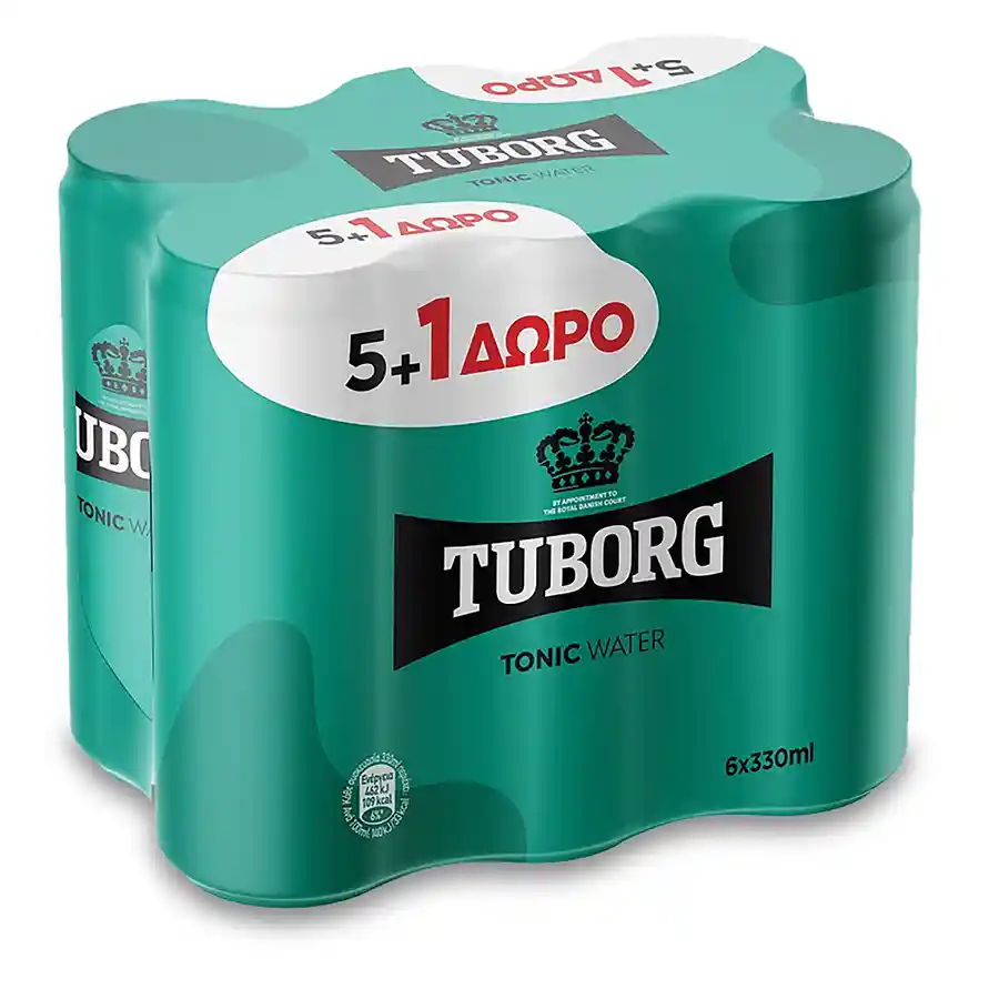 Tuborg Τόνικ 330ml. 5+1Δώρο