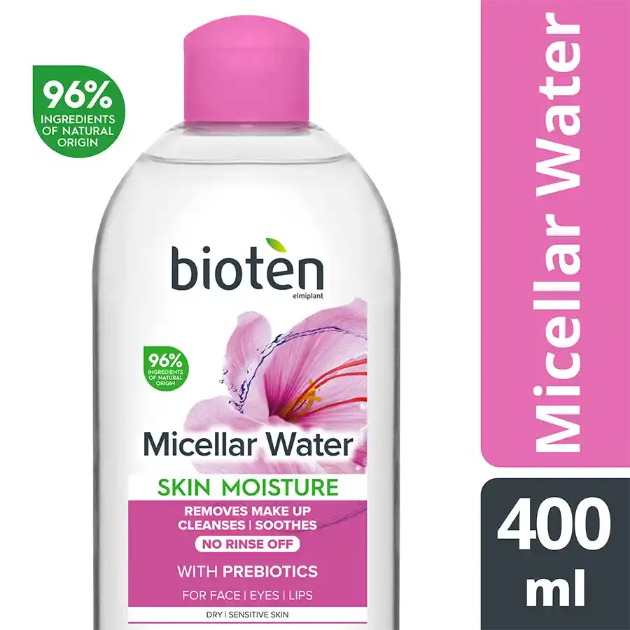 Bioten Micellar Νερό Καθαρισμού Για Ξηρό & Ευαίσθητο Δέρμα Με Πρεβιοτικά 400ml.