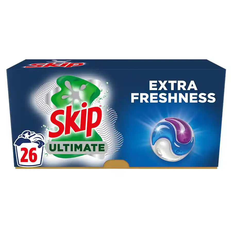 Skip Ultimate Trio Caps Spring Fresh Απορρυπαντικό Πλυντηρίου Ρούχων 26τεμ.