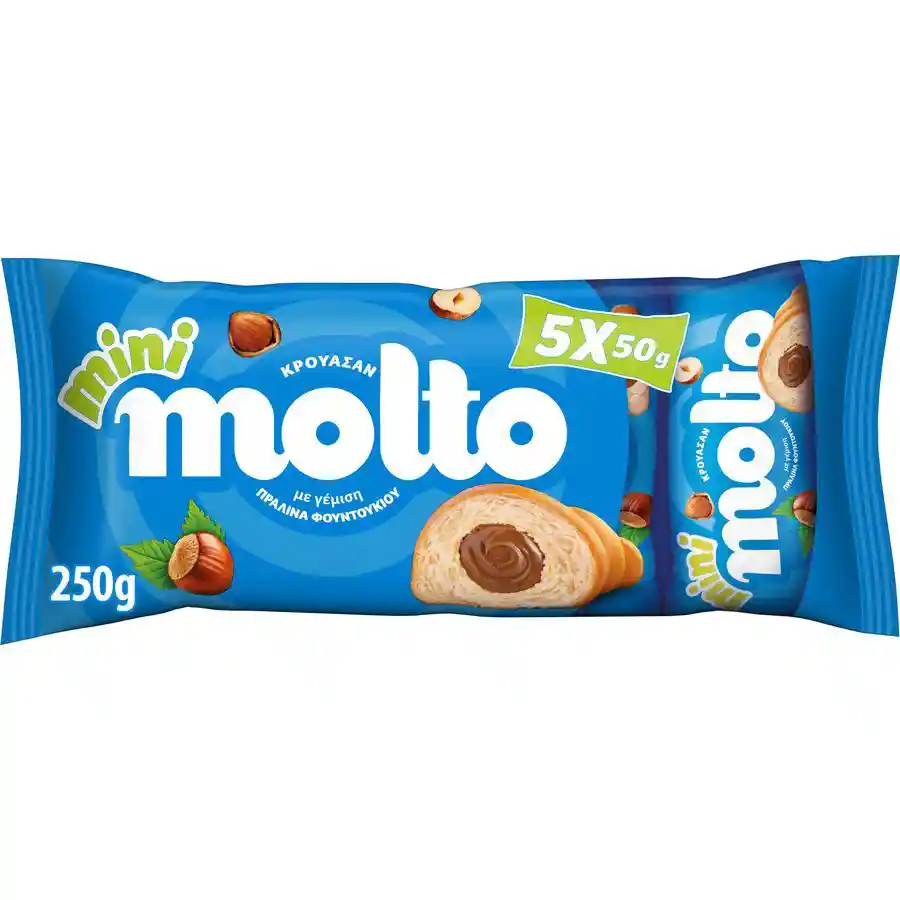 Molto Κρουασάν Με Πραλίνα Φουντουκιού 5x50γρ.