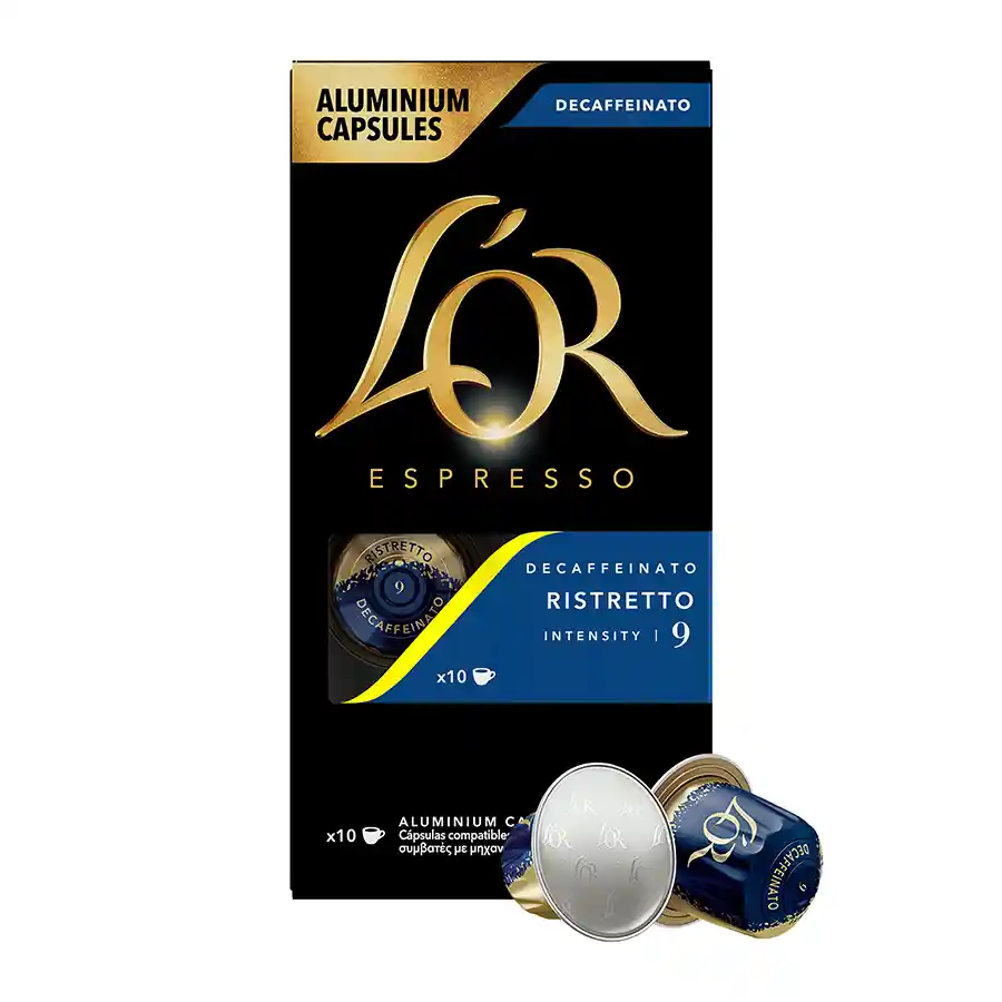 Lor Καφές Espresso Ristretto Decaffeinato Σε Κάψουλες 10τεμ. 52γρ.