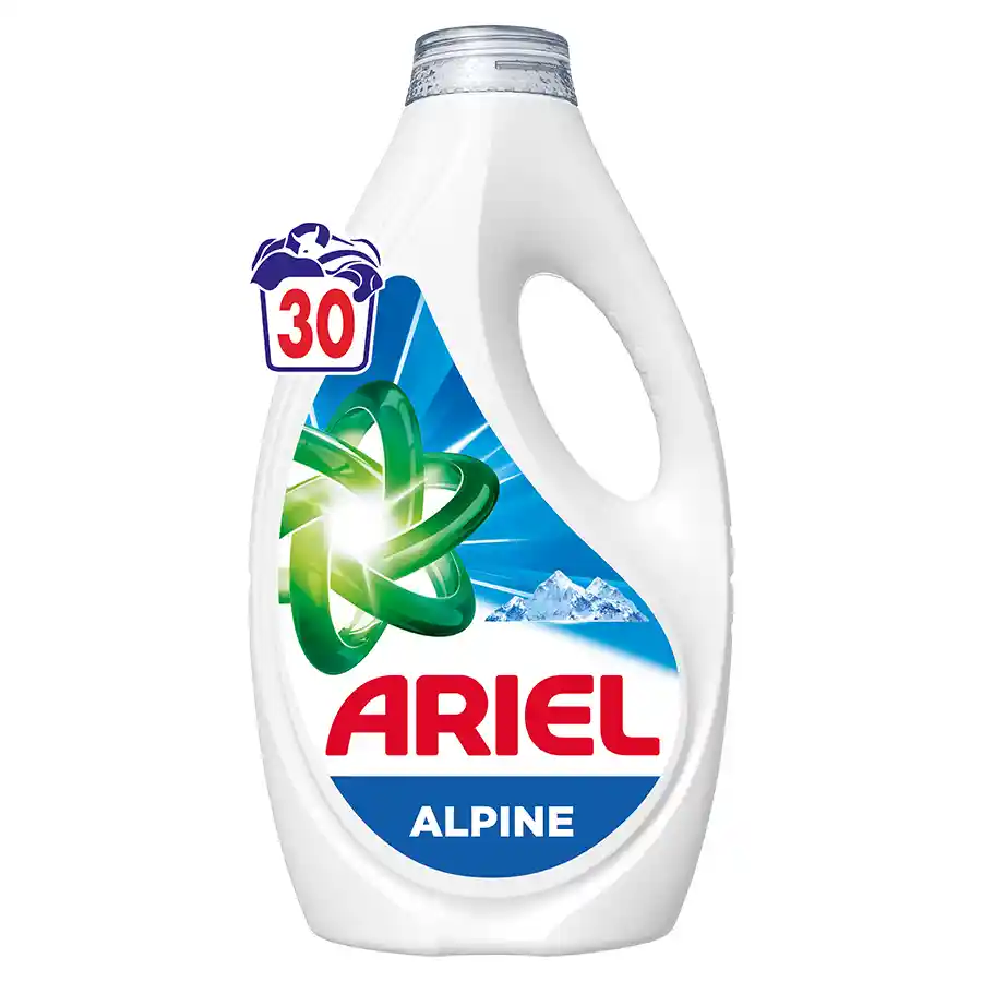 Ariel Υγρό Απορρυπαντικό Πλυντηρίου Ρούχων Alpine 30mez. 1,35lt.