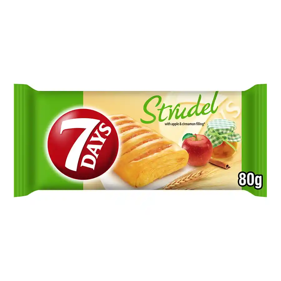 7Days Strudel Με Μαρμελάδα Μήλο & Κανέλα 80γρ.