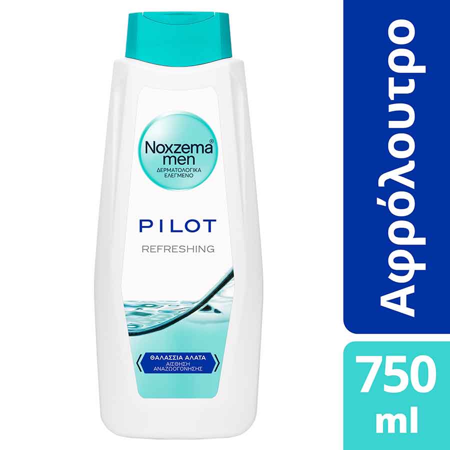 Noxzema Men Αφρόλουτρο Pilot Refreshing 750ml.