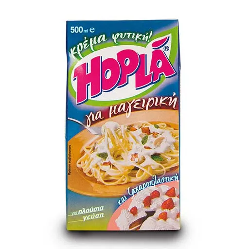 Hopla Φυτική Κρέμα Μαγειρικής Ζαχαροπλαστικής 500ml.
