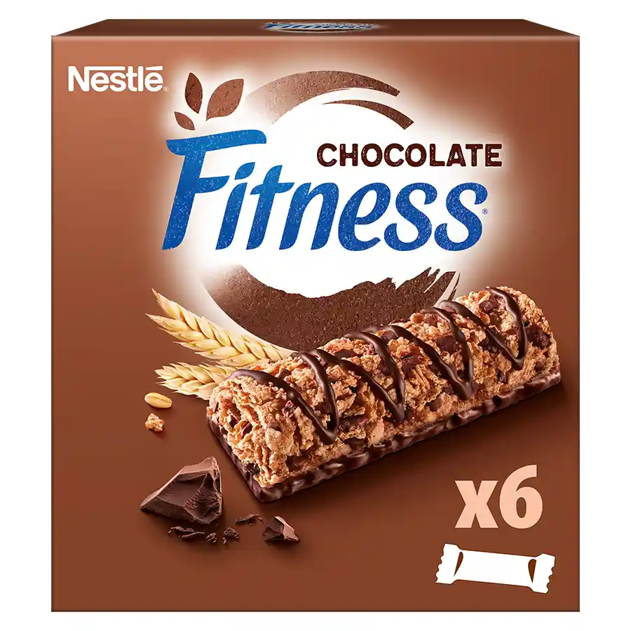 Nestle Fitness Μπάρες Δημητριακών Ολικής Άλεσης Με Σοκολάτα 6x23,5γρ.