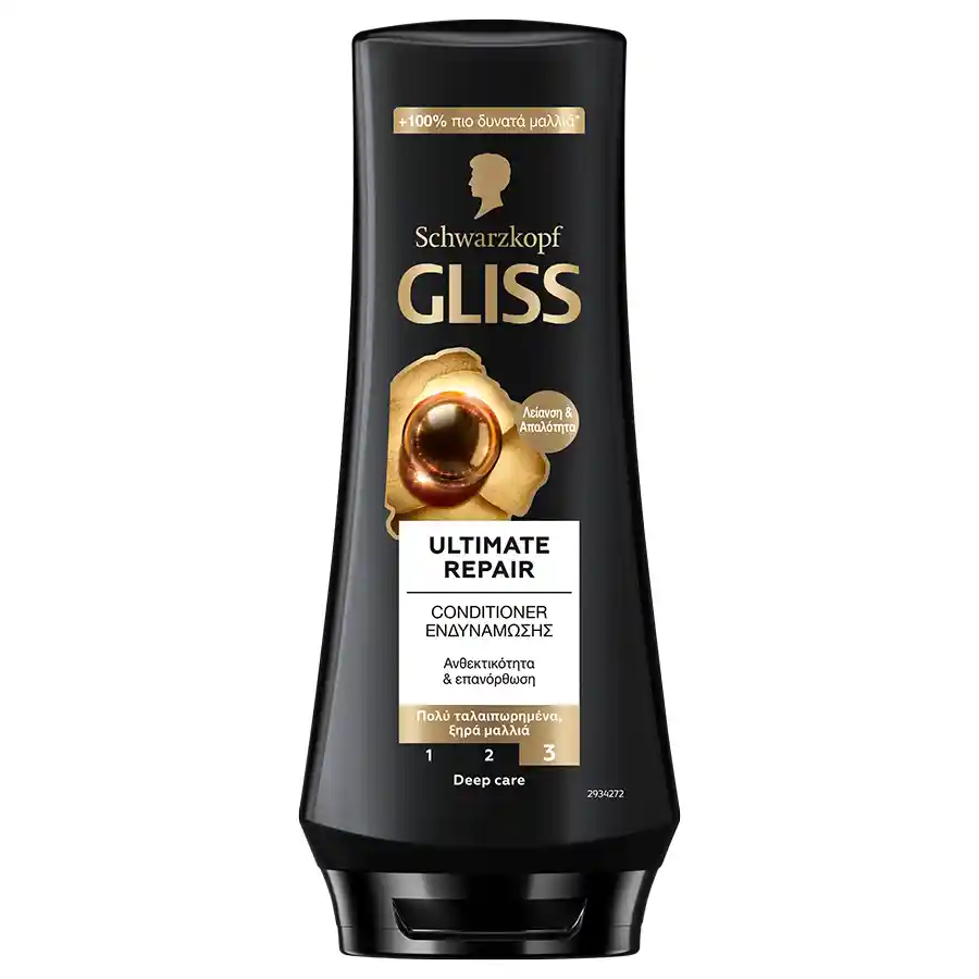 Schwarzkopf Gliss Conditioner Ultimate Repair Για Ξηρά Ταλαιπωρημένα Μαλλιά 200ml.