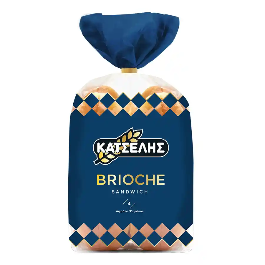 Κατσέλης Ψωμάκια Brioche Sandwich 4τεμ. 300γρ.