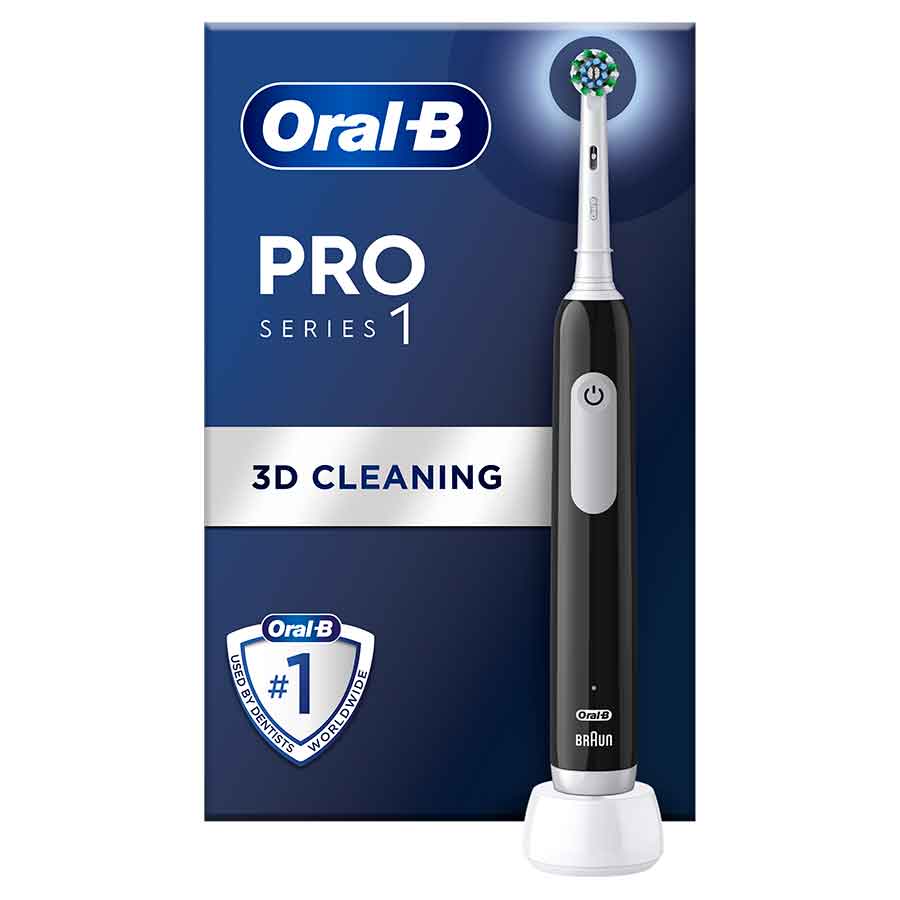 Oral-B Οδοντόβουρτσα Επαναφορτιζόμενη Pro1 790 Cross Action Black Edition