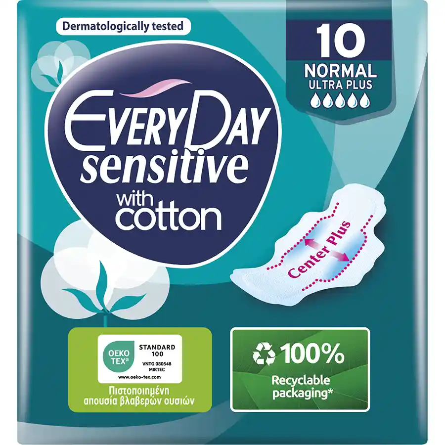 Every Day Sensitive Σερβιέτες Normal Ultra Plus 10τεμ.