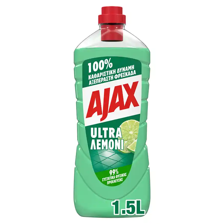 Ajax Ultra Υγρό Καθαριστικό Λεμόνι 1,5lt.