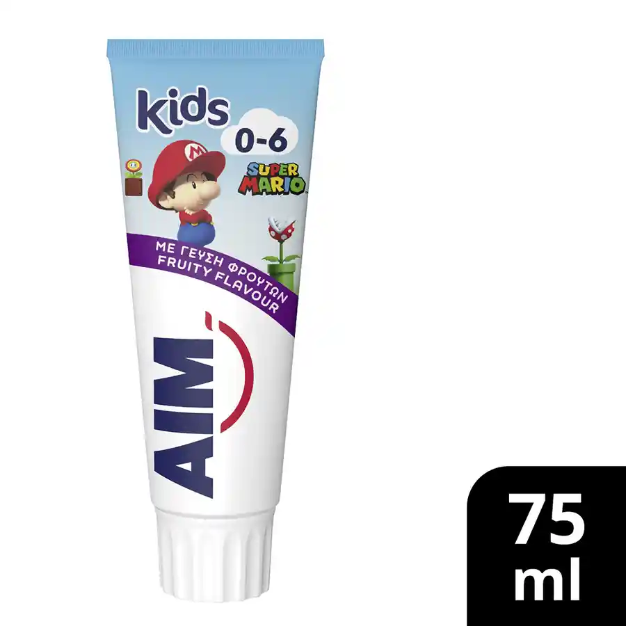 Aim Οδοντόκρεμα 0-6 Ετών 75ml. (Διάφορα Σχέδια)