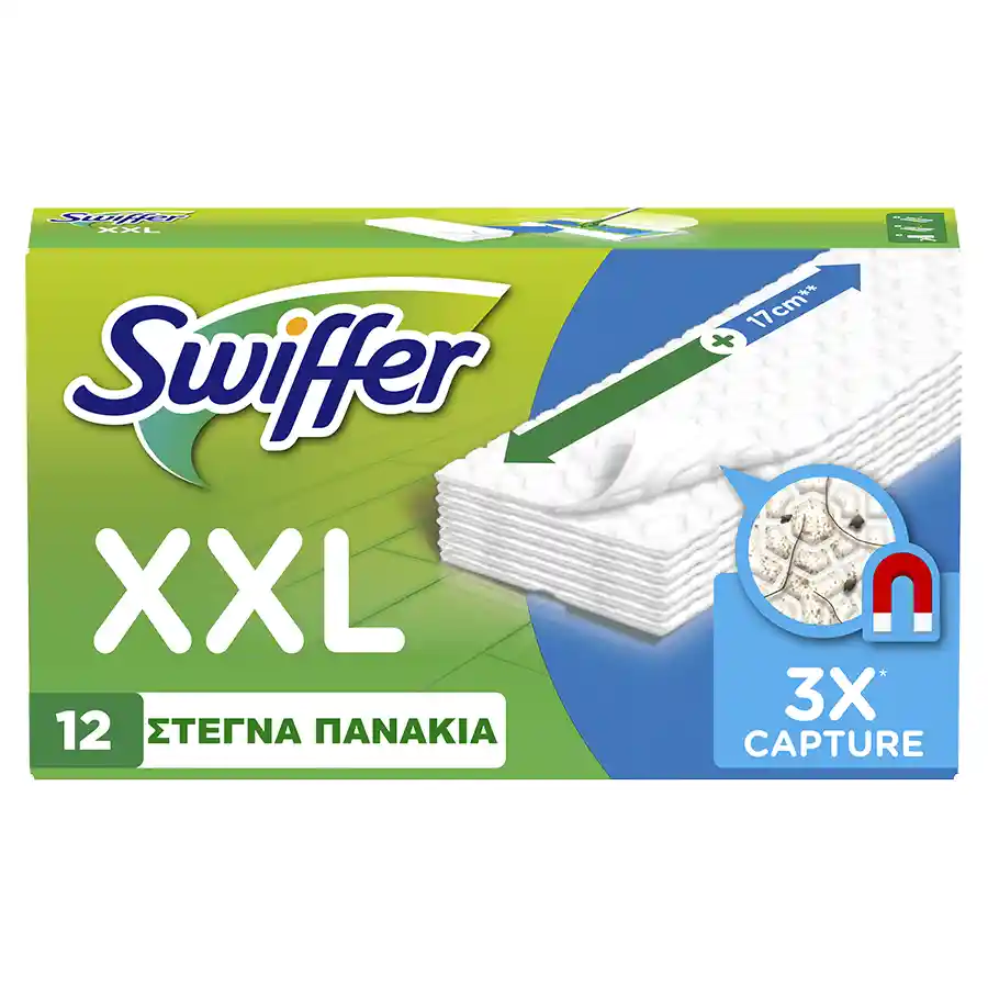 Swiffer Στεγνά Πανάκια Καθαρισμού Για Το Πάτωμα Maxi Ανταλλακτικά 12τεμ.