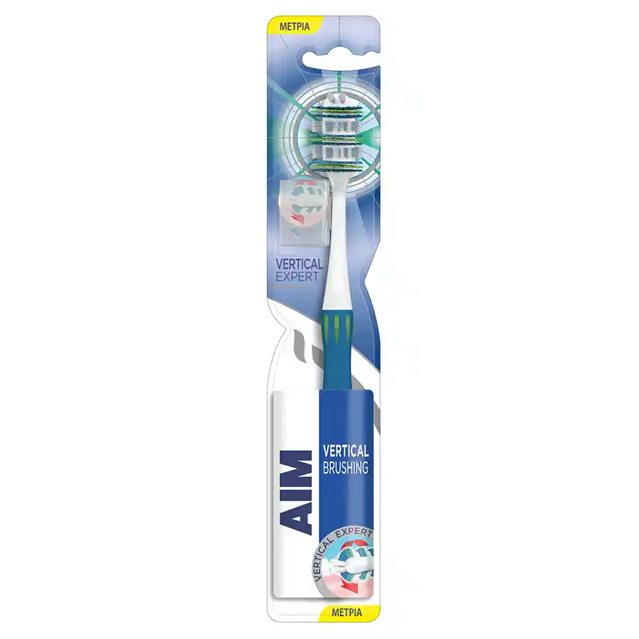 Aim Vertical Expert Οδοντόβουρτσα Μέτρια