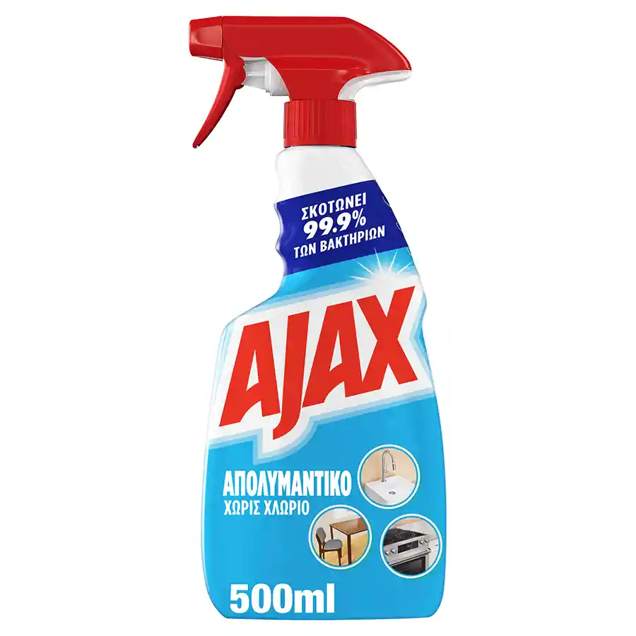 Ajax Καθαριστικό Επιφανειών Χωρίς Χλώριο 500ml.
