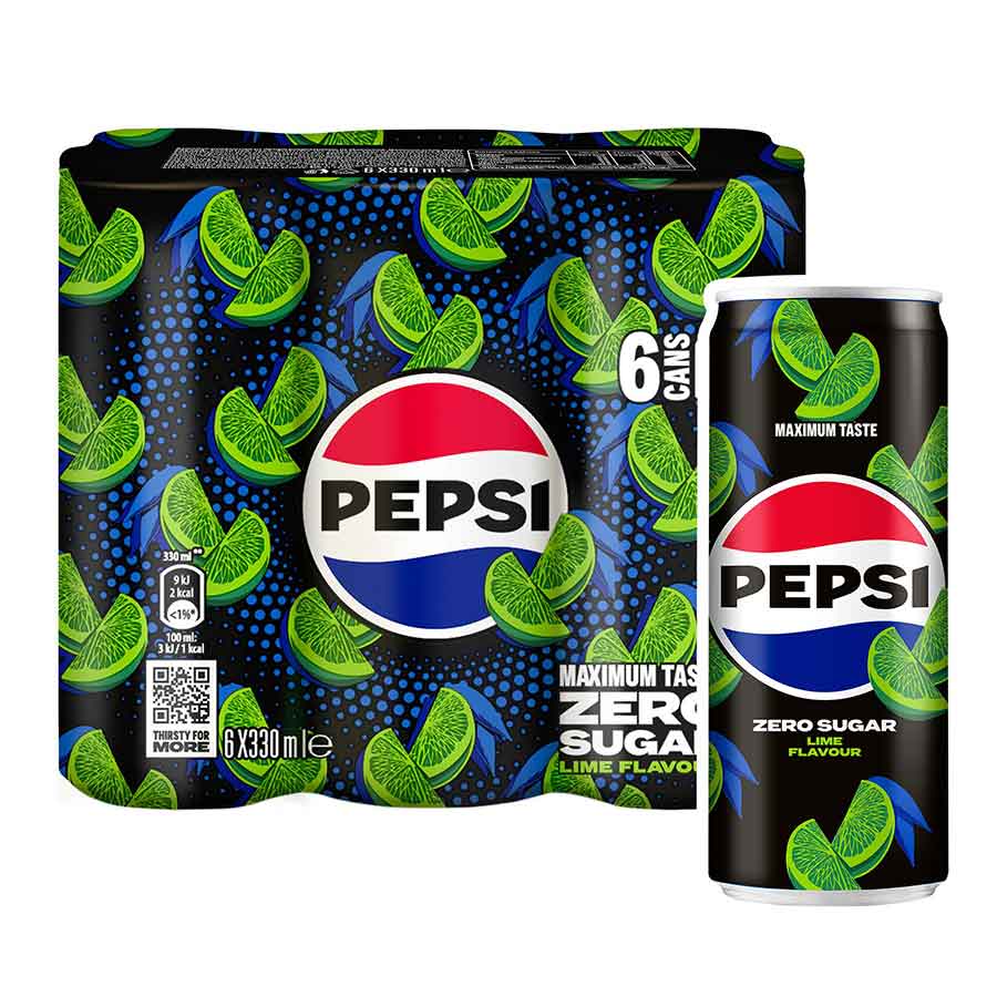 Pepsi Cola Zero Lime 6x330ml.