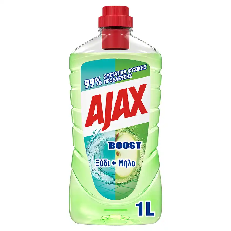 Ajax Boost Υγρό Καθαριστικό Ξύδι & Μήλο 1lt.