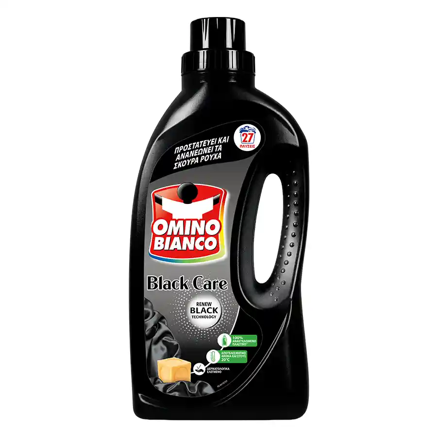 Omino Bianco Υγρό Απορρυπαντικό Πλυντηρίου Ρούχων Black Care 27mez. 1,485lt.
