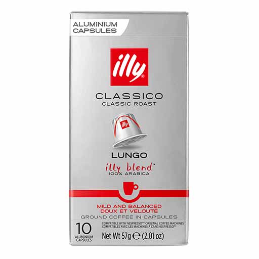 Illy Καφές Espresso Lungo Classico Σε Κάψουλες 10τεμ. 57γρ.