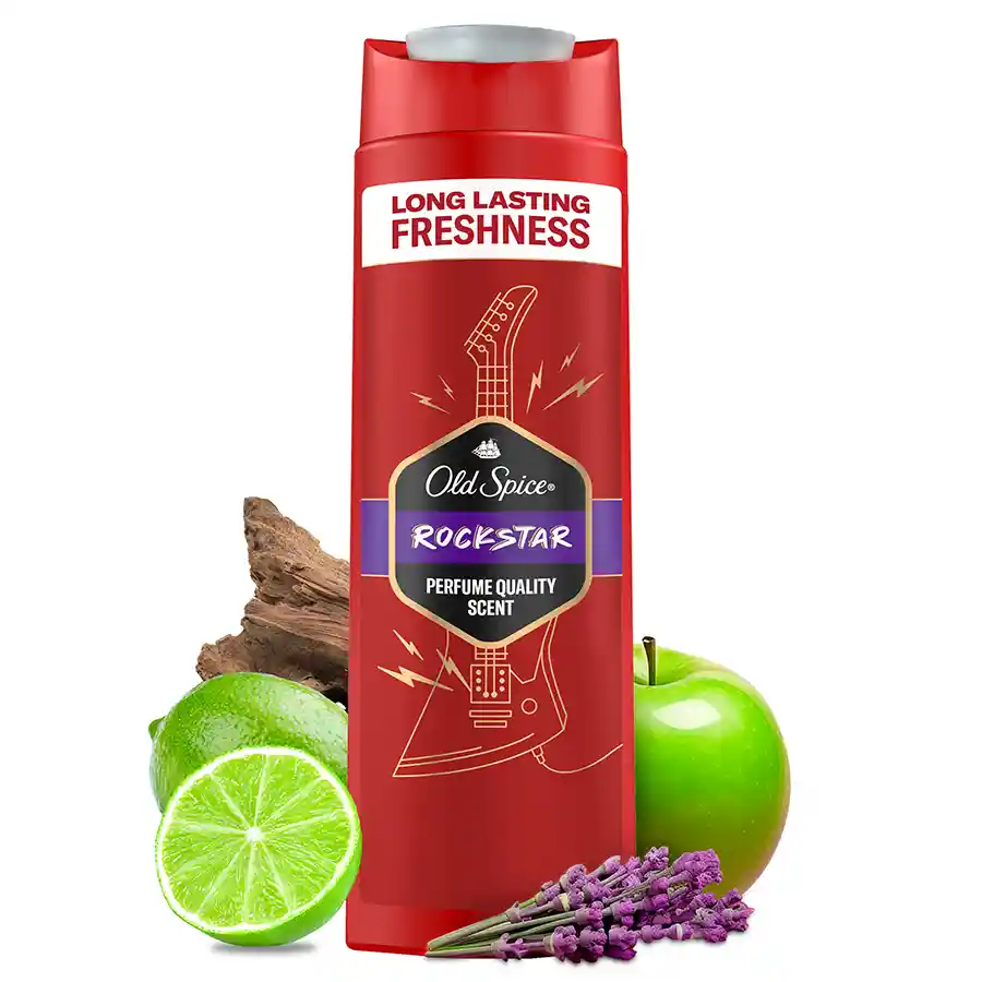 Old Spice Rockstar Αφρόλουτρο & Σαμπουάν 400ml.