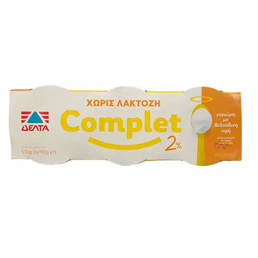 Δέλτα Complet Γιαούρτι Χωρίς Λακτόζη 3x190γρ.