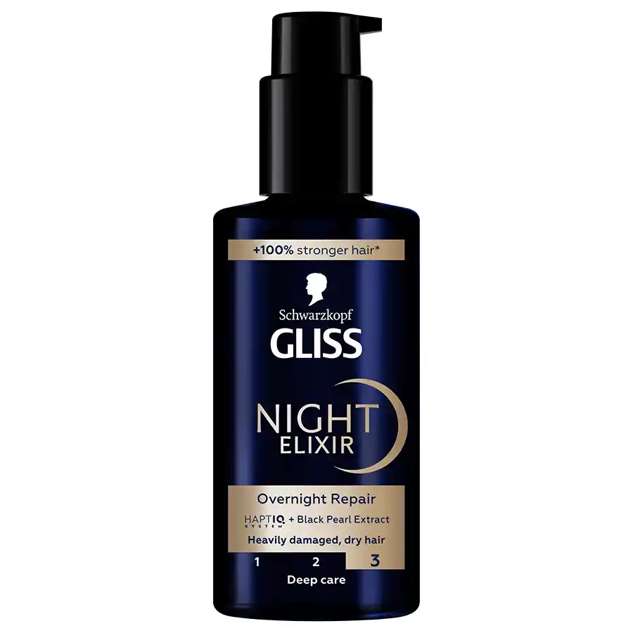 Schwarzkopf Gliss Θεραπεία Μαλλιών Night Elixir Overnight Repair 100ml.