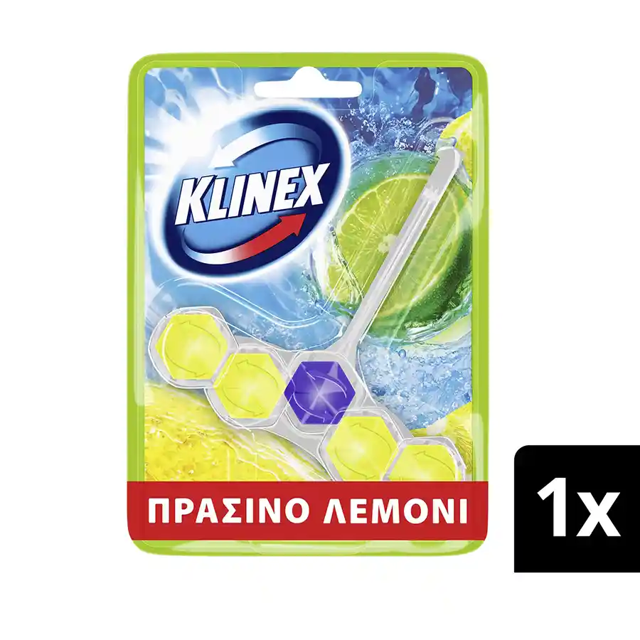 Klinex Power 5 Μπλοκ Τουαλέτας Πράσινο Λεμόνι 50γρ.