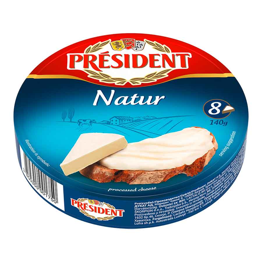 President Τυράκια Τηγμένα 8τεμ. 140γρ.