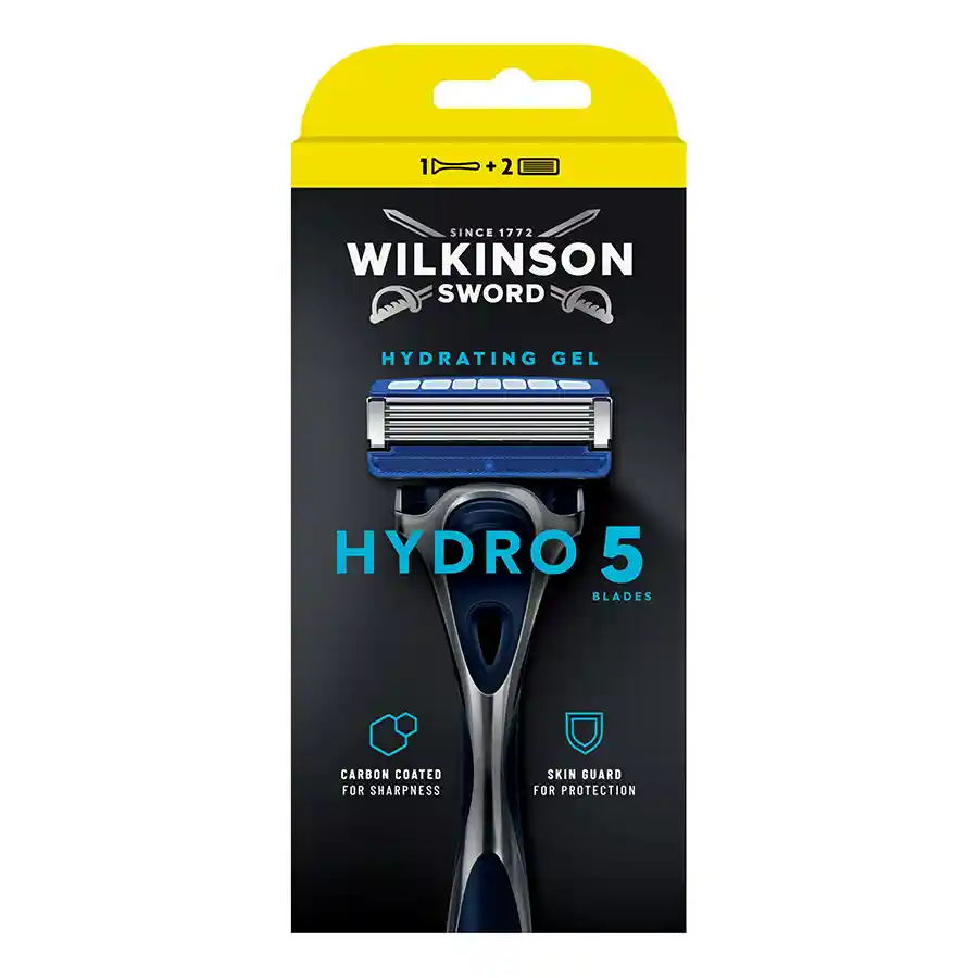 Wilkinson Hydro Ξυριστική Μηχανή 5Λεπίδων Λαβή +2 Ανταλλακτικές Κεφαλές