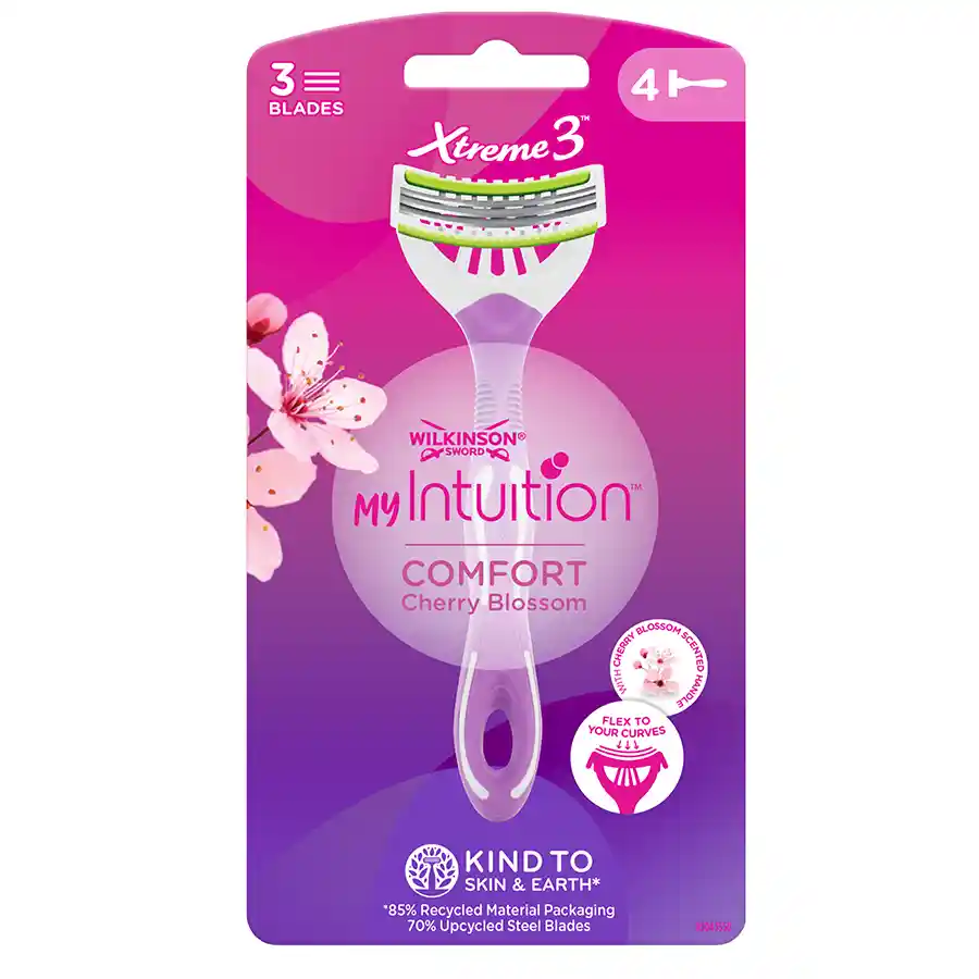 Wilkinson Xtreme Comfort Ξυριστική Μηχανή Cherry Blossom 3Λεπίδων  4τεμ.