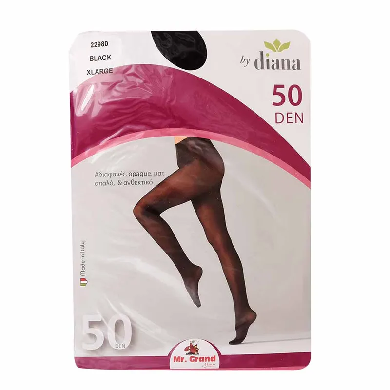 MrGrand Καλσόν Μαύρο 50Den (Διατίθεται σε 3 μεγέθη)
