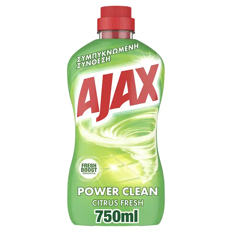 Ajax Power Clean Υγρό Καθαρισμού Citrus Fresh 750ml.