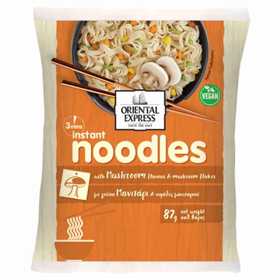 Oriental Express Noodles Μανιταριών 3' 87γρ.