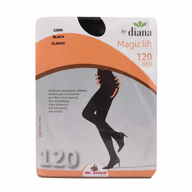 MrGrand Magic Lift Καλσόν Μαύρο 120Den (Διατίθεται σε 4 μεγέθη)