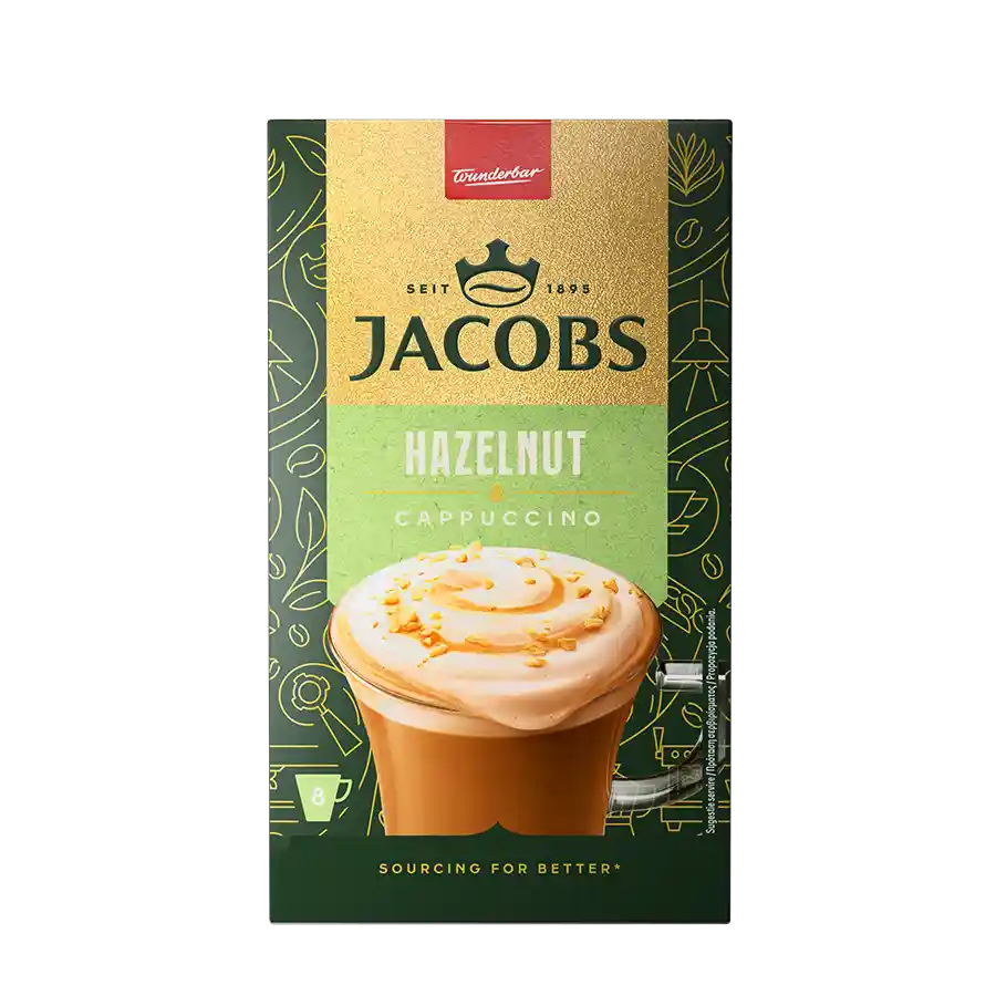 Jacobs Καφές Cappuccino Hazelnut 8x17,8γρ.