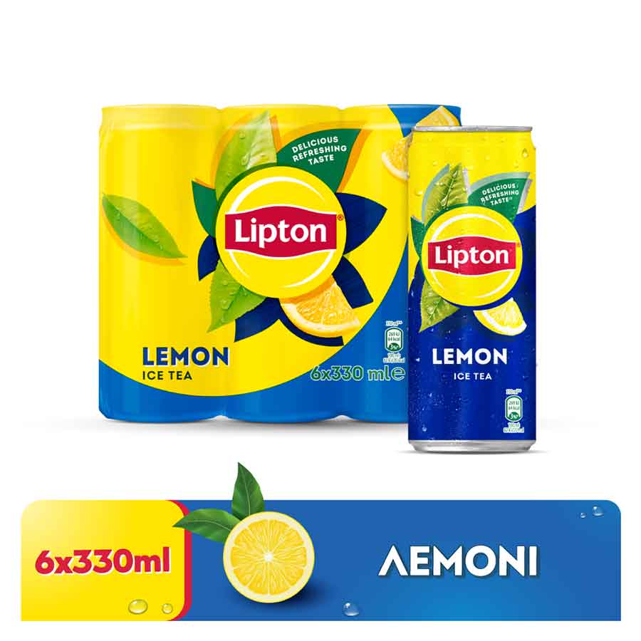 Lipton Κρύο Τσάι Λεμόνι 6x330ml.