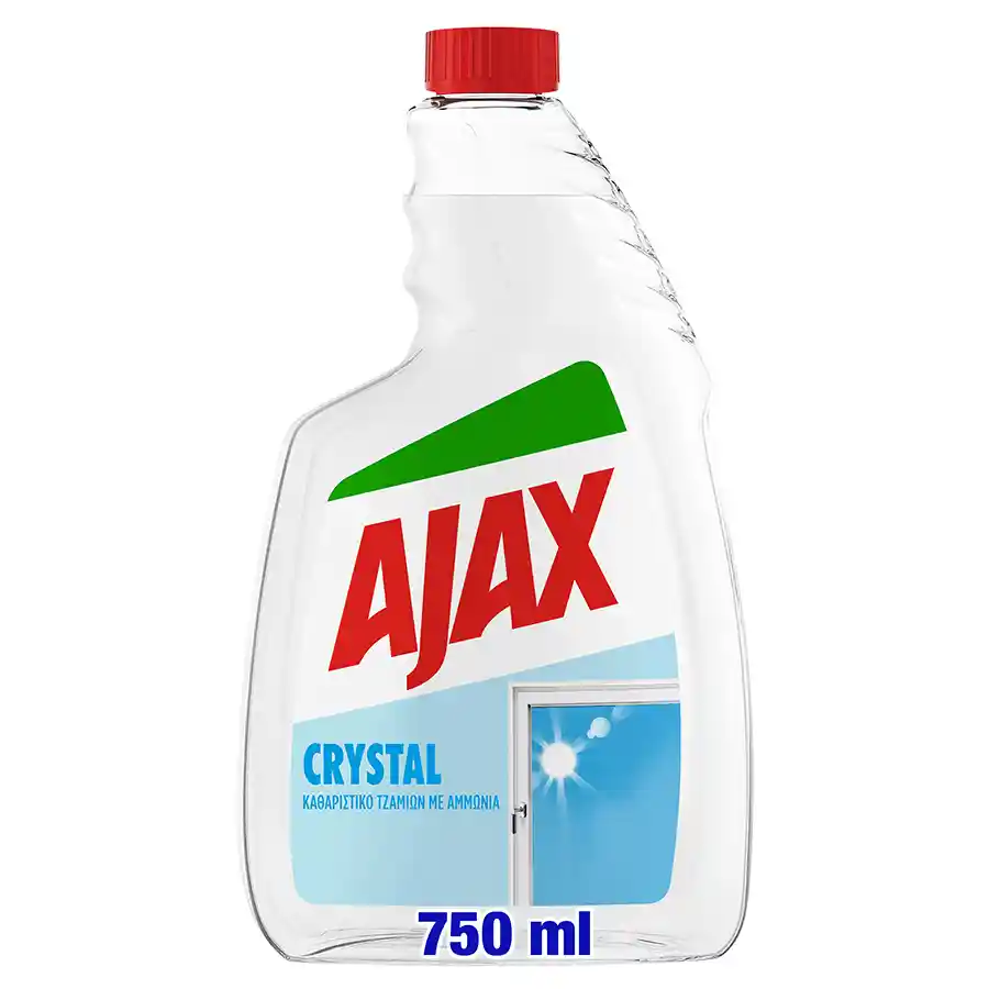 Ajax Καθαριστικό Τζαμιών Crystal Clean Ανταλλακτικό 750ml.
