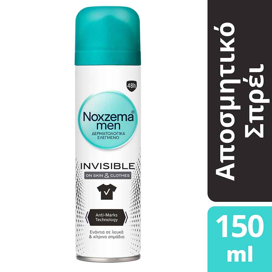 Noxzema Men Αποσμητικό Σπρέι Invisible 150ml.