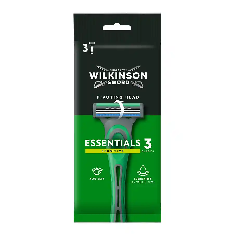 Wilkinson Essential Ξυραφάκι Sensitive Men 3Λεπίδων 3τεμ.