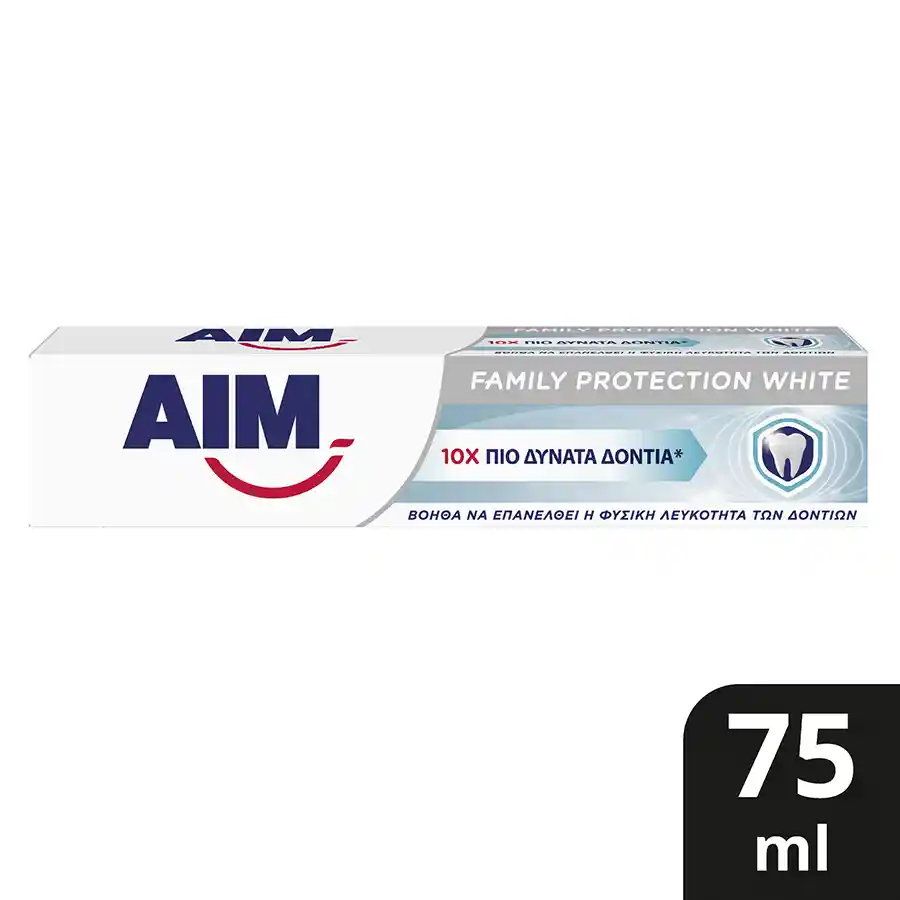 Aim Family Protection Οδοντόκρεμα White 75ml.