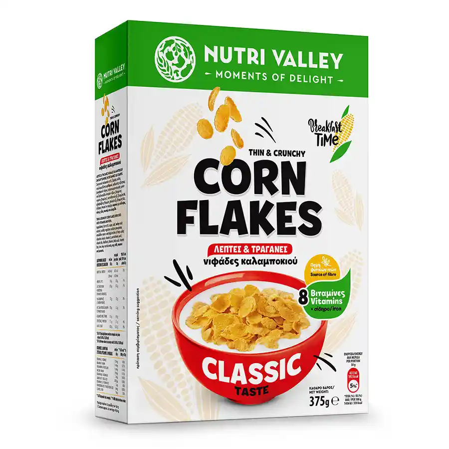 Nutri Valley Corn Flakes 375γρ.