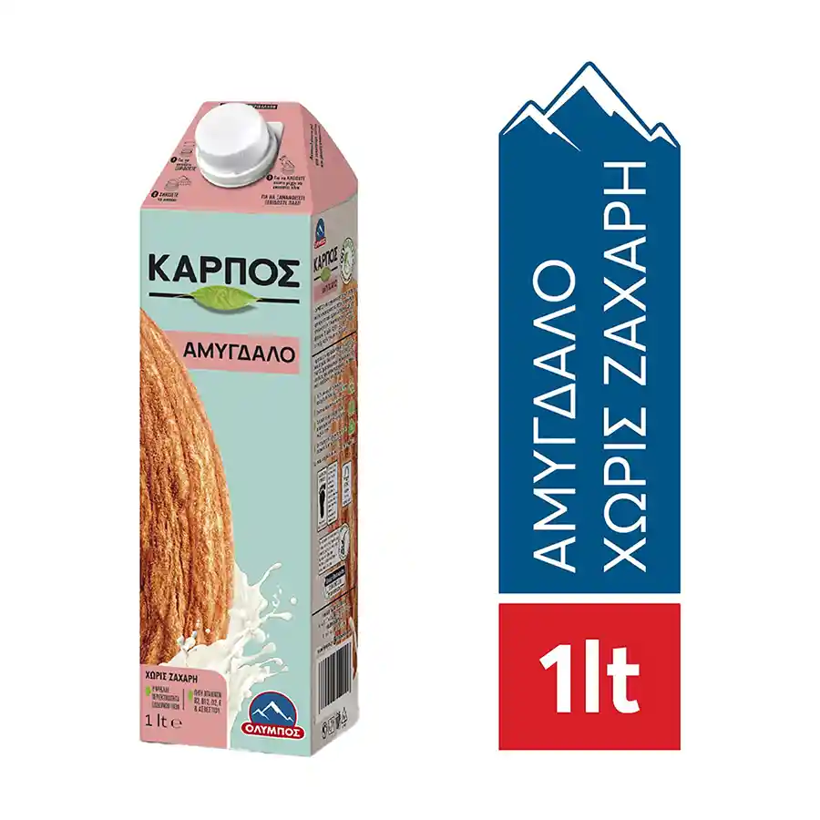 Όλυμπος Ρόφημα Καρπός Αμυγδάλου Χωρίς Ζάχαρη Χωρίς Γλουτένη 1lt.