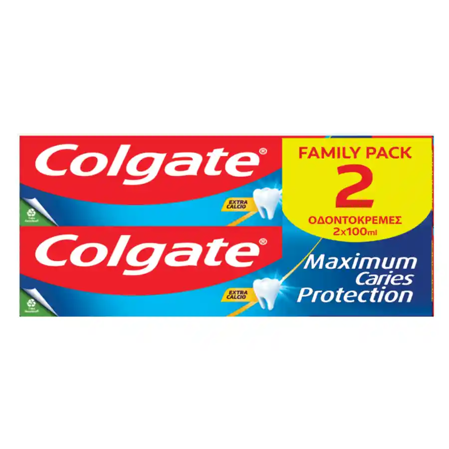 Colgate Οδοντόκρεμα Protection Caries 2x100ml.