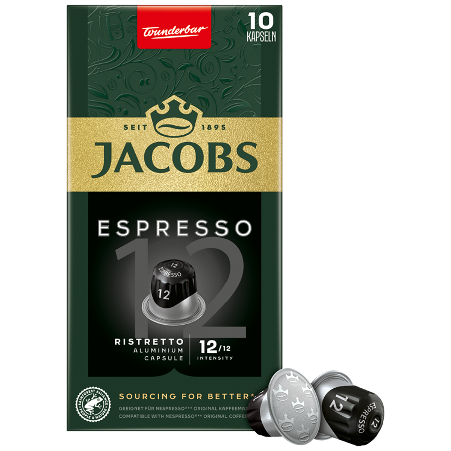 Jacobs Καφές Espresso Ristretto Σε Κάψουλες 10τεμ. 52γρ.