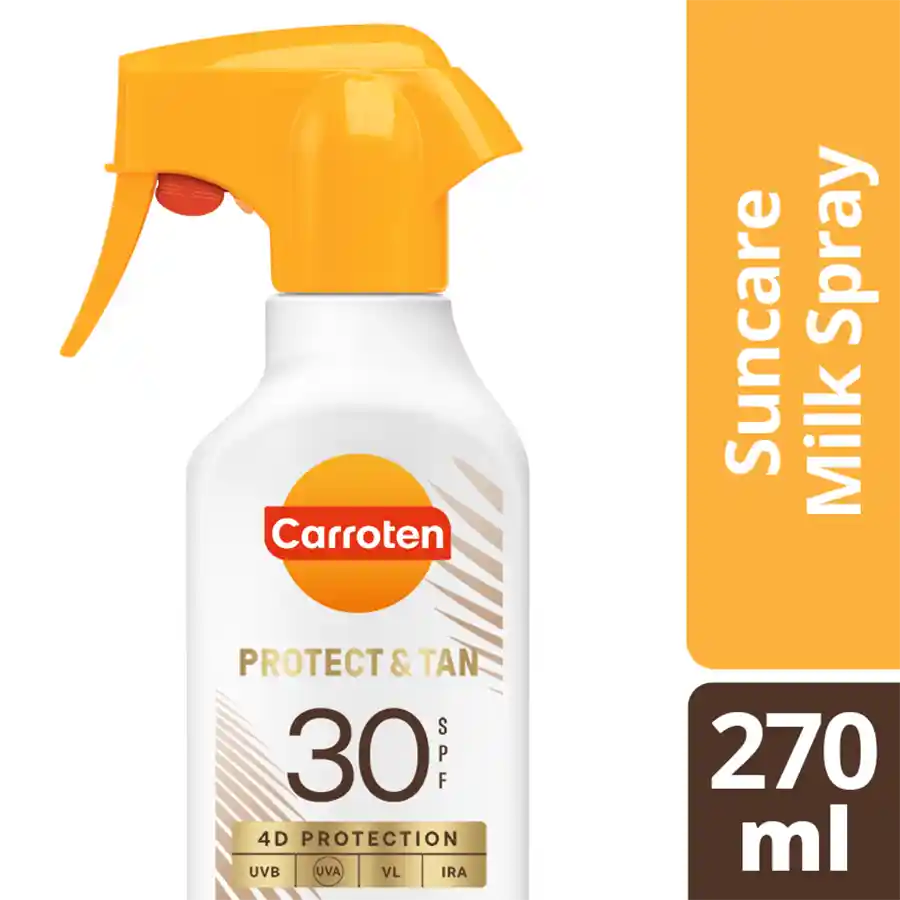 Carroten Αντηλιακό Γαλάκτωμα Tan & Protect Trigger Σπρέι SPF30 270ml.